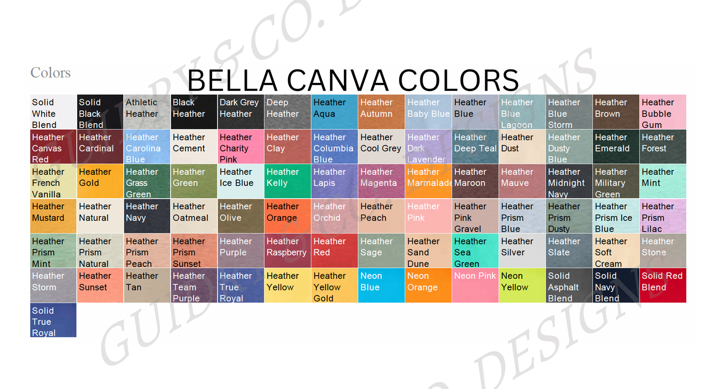 Bella Canva Pick Your Patch (S-XL) DURING LIVE