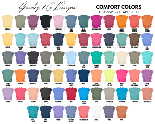 (S-XL) DTF DESIGN WITH COLOR COMFORT SHIRT