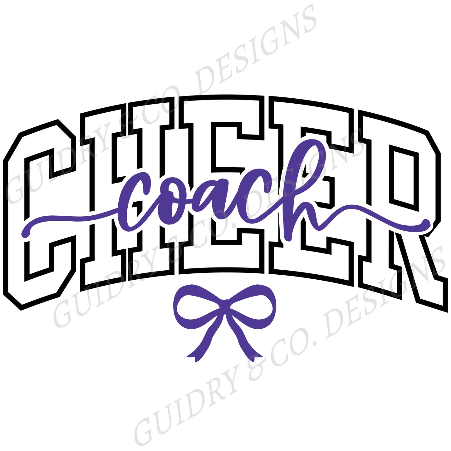 Cheer Coach DTF Design for CREWNECK SWEATER