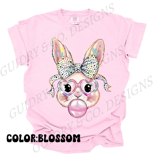 BUBBLE Gum Easter Bunny Color Comfort Tshirt