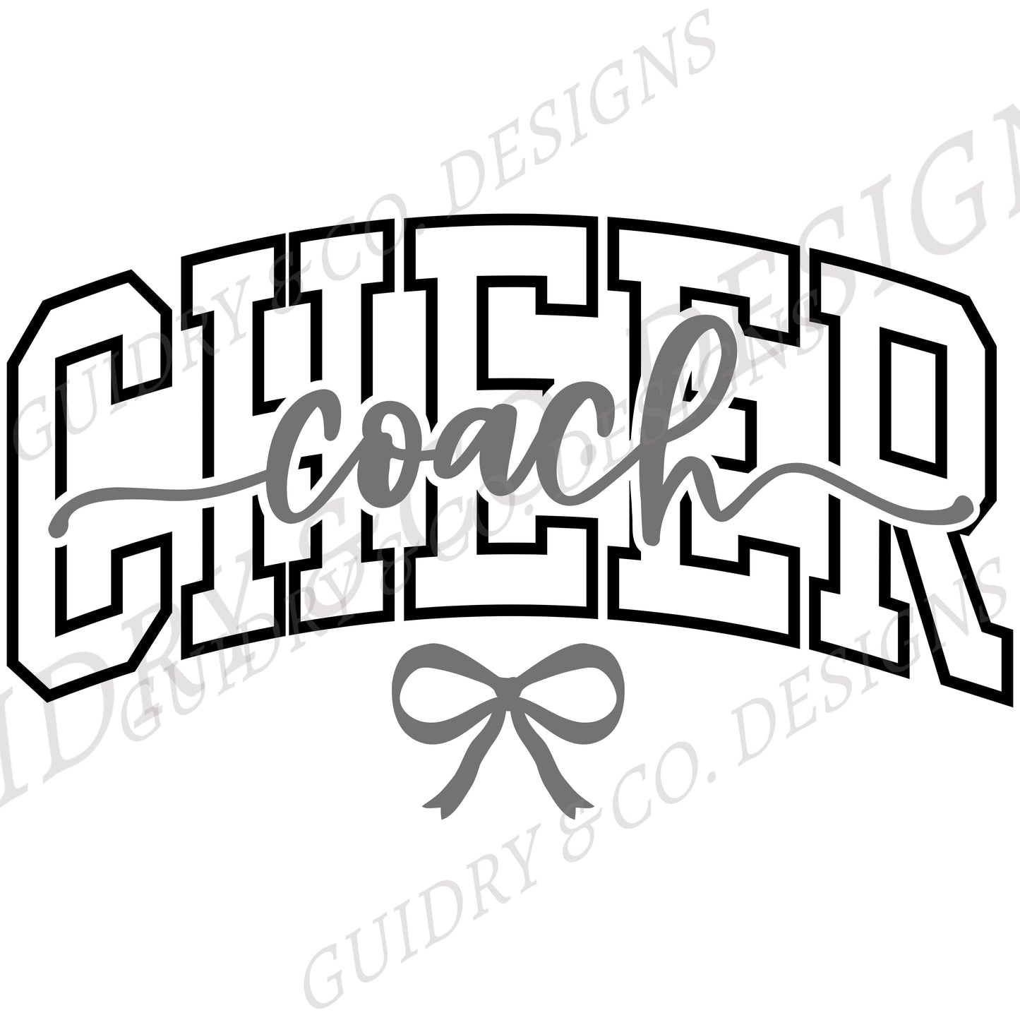 Cheer Coach DTF Design for CREWNECK SWEATER
