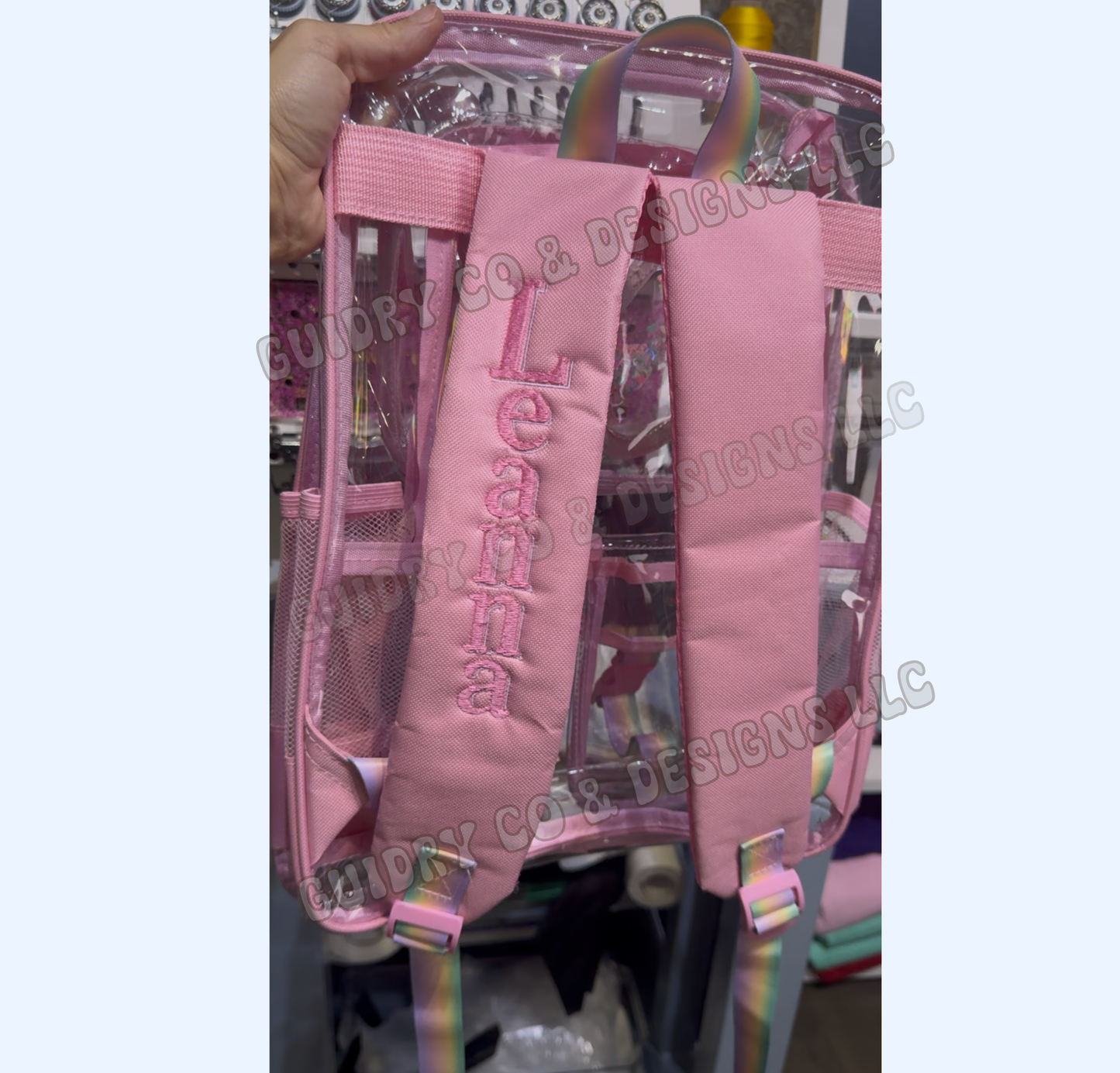 Custom Embroidery School Bag (Name)