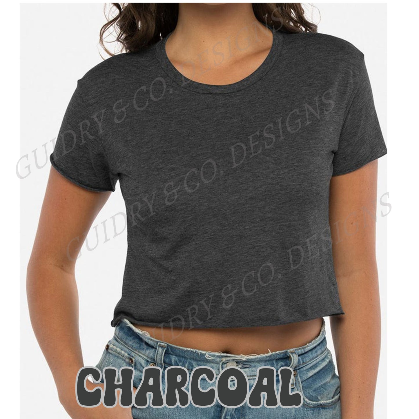 DTF DESIGN ON NEXT LEVEL CROP TOP WOMEN