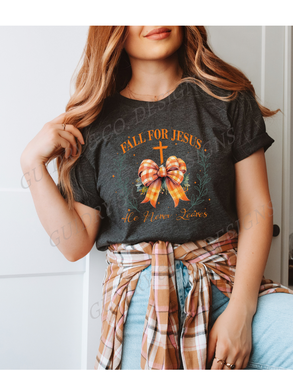 Fall For Jesus He Never Leaves (Bella Canva)