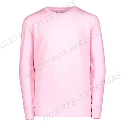 Youth Long Sleeve Pick PATCH During live then color shirt