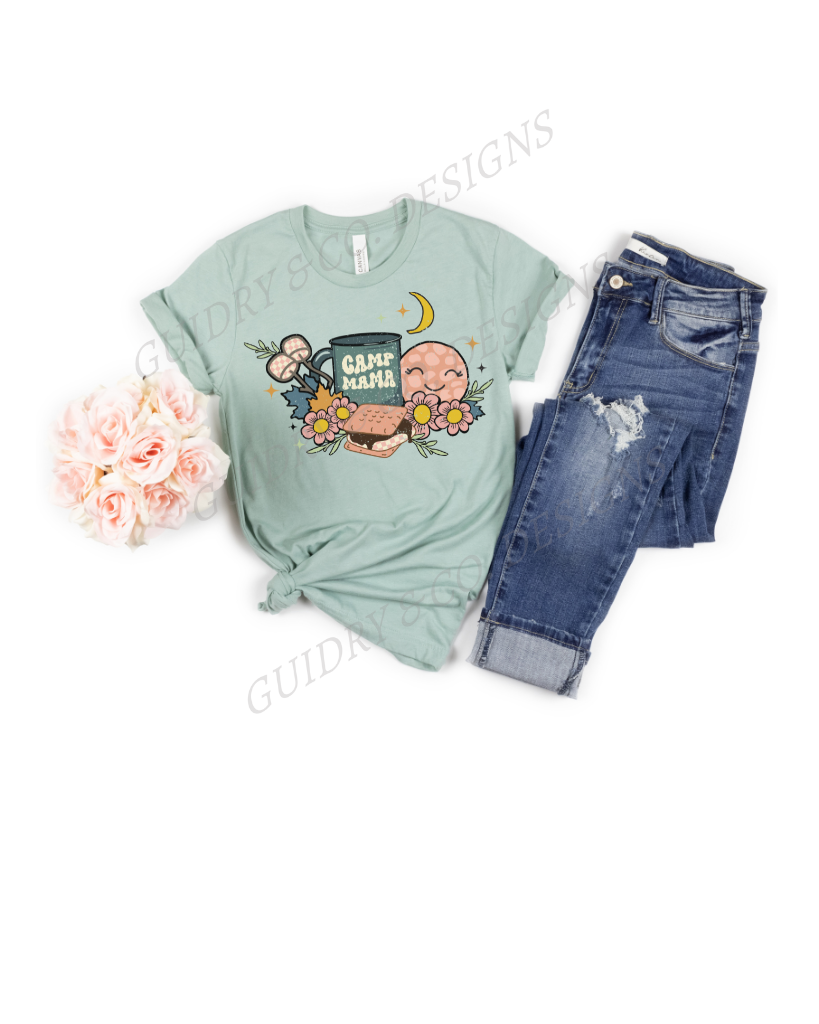 Camp Mama Distressed