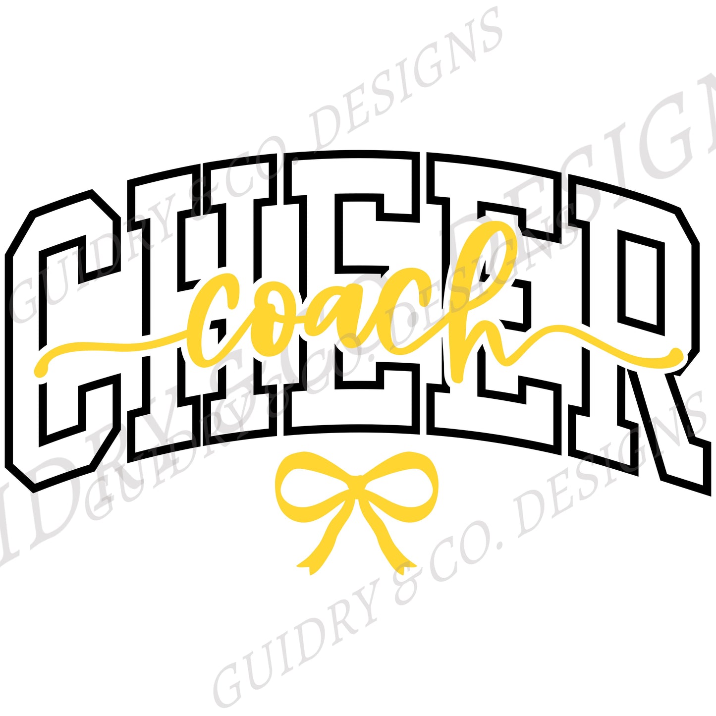 Cheer Coach DTF Design for CREWNECK SWEATER