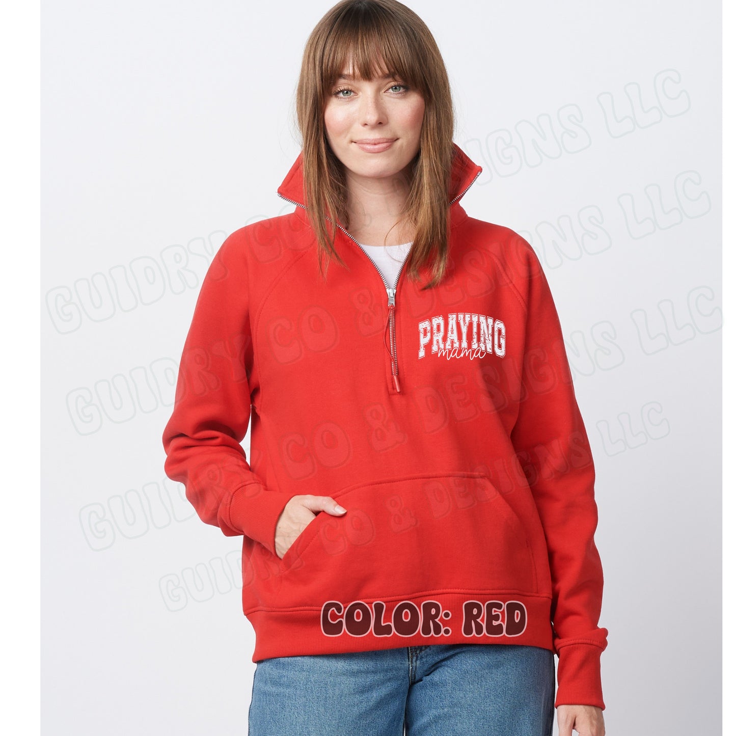 Quarter Zip Sweatshirt DTF