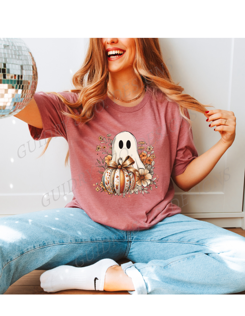 Ghost Pumpkin Floral (PREORDER)