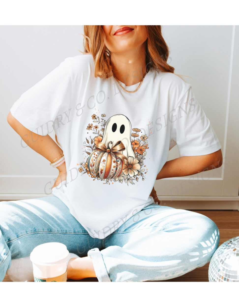 Ghost Pumpkin Floral (PREORDER)