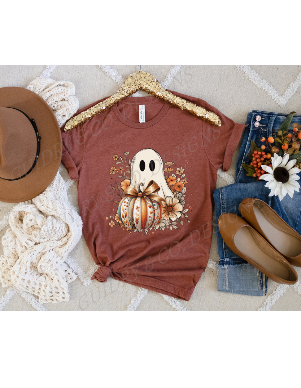 Ghost Pumpkin Floral (PREORDER)
