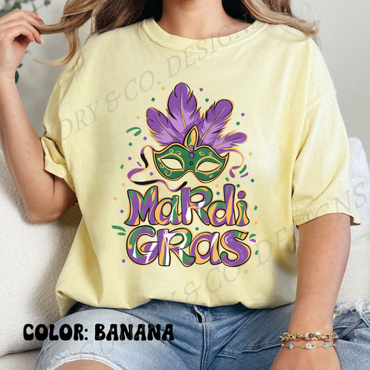 MASK MARDI GRAS Tshirt women