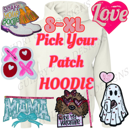 (S-XL)Pick your Patch During Live HOODIE