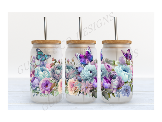 Butterfly frosted cup